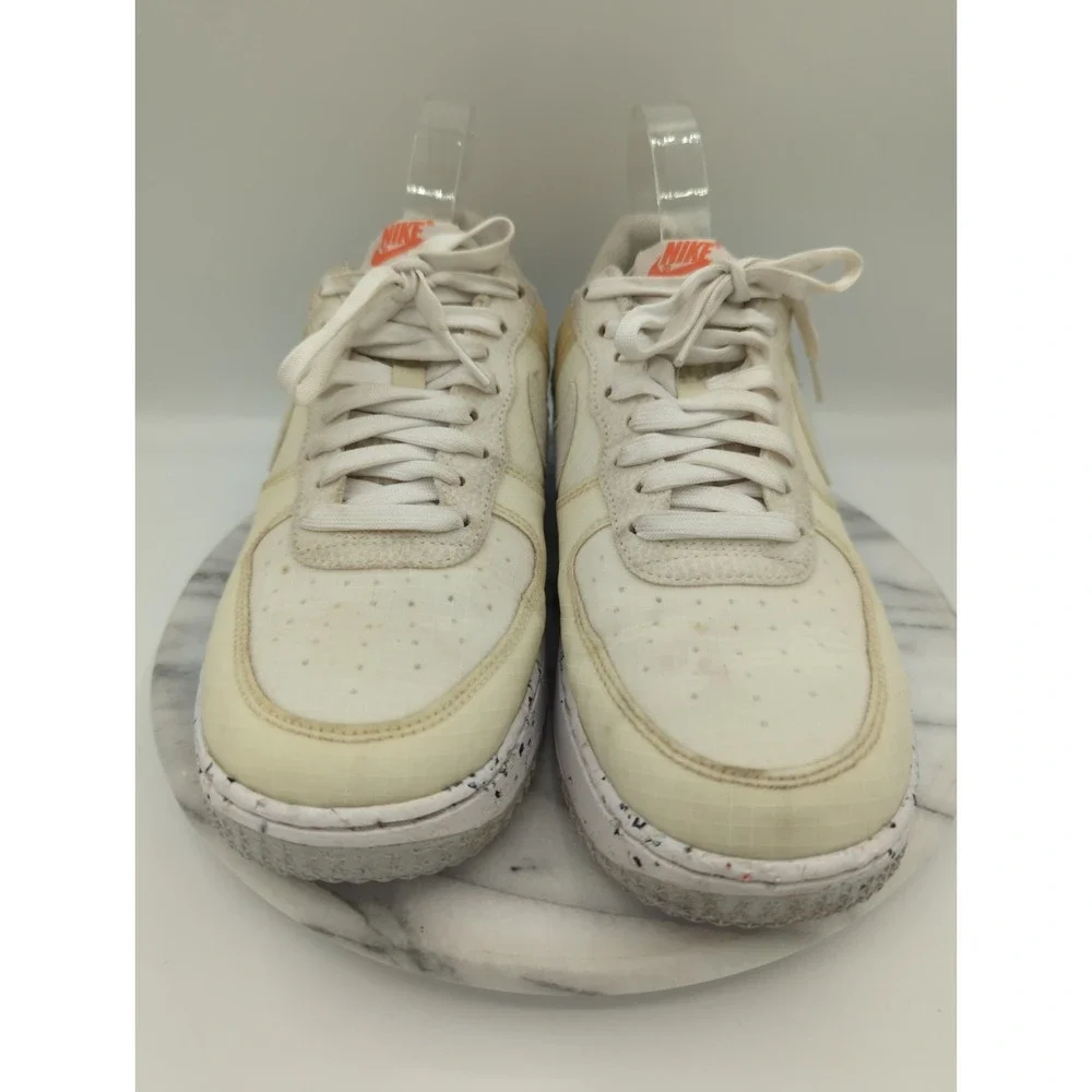 Nike Air Force 1 Shoes Woman's 8.5 White Low Crater Move to Zero White Orange‎